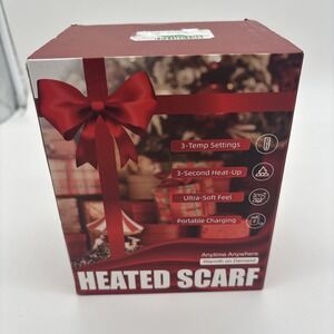 Electric Heated Scarf With Portable Charger Three Times Settings Brand New